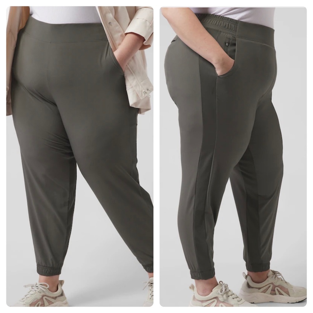 Athleta Plus Size Brooklyn Jogger Women’s Size 24 Mountain Olive Pull On Stretch
